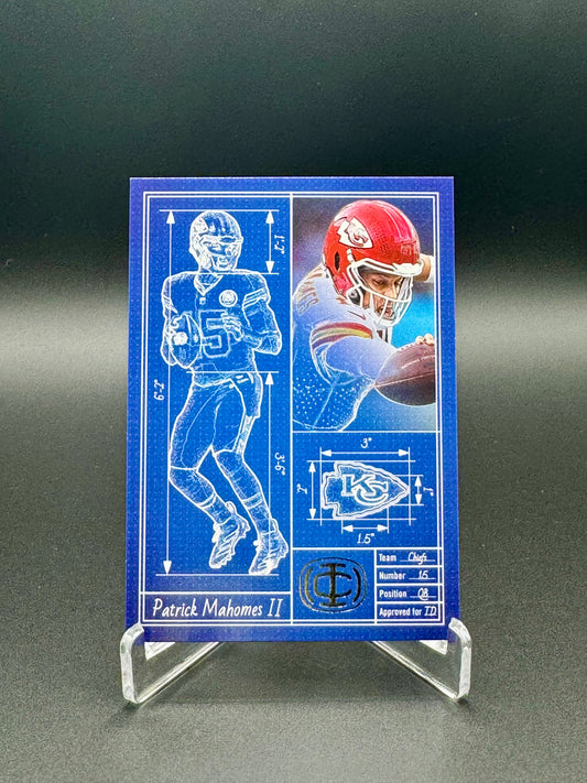 2025 Panini Icon Collections Football Patrick Mahomes #TA-10 Touchdown Architect Raw