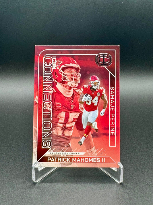 2025 Panini Icon Collections Football Patrick Mahomes #IC-5 Samaje Perrine Raw