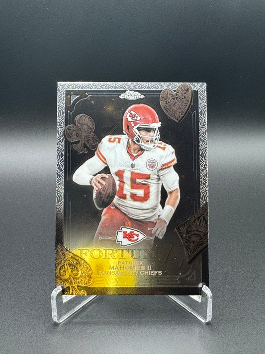 2025 Topps Chrome Football Patrick Mahomes #F15-6 Fortune 15 Raw