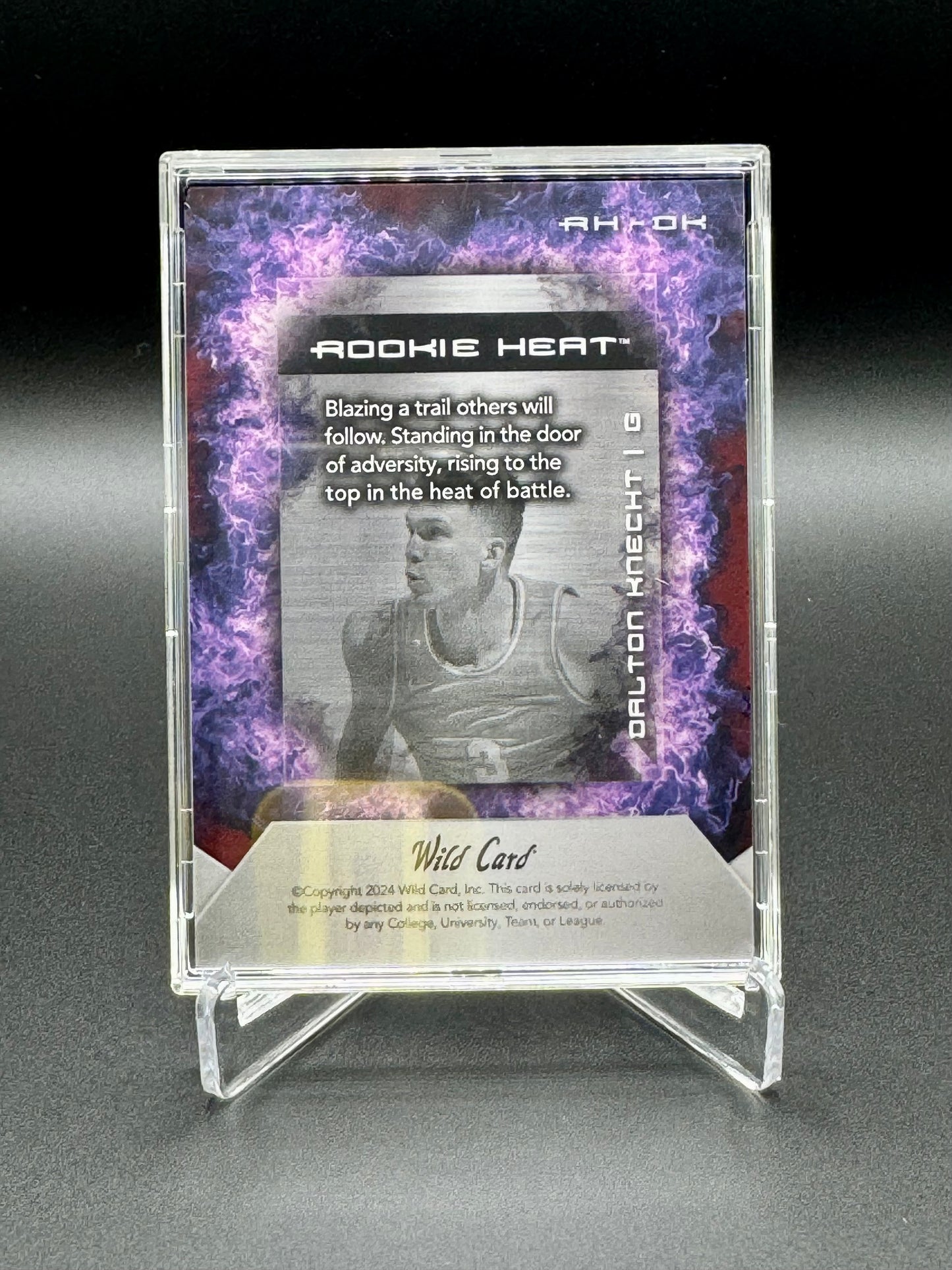 2024 Wild Card Basketball Dalton Knecht #RH-DK RC Rising Heat /35 Raw Encased