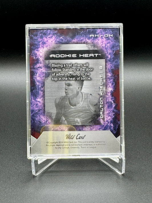 2024 Wild Card Basketball Dalton Knecht #RH-DK RC Rising Heat /35 Raw Encased