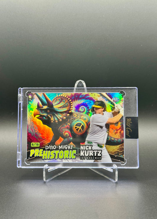 2024 Wild Card Alumination Baseball Nick Kurtz PRC #PHTRI2-NK Dino-Might Prehistoric /18 Raw Encased