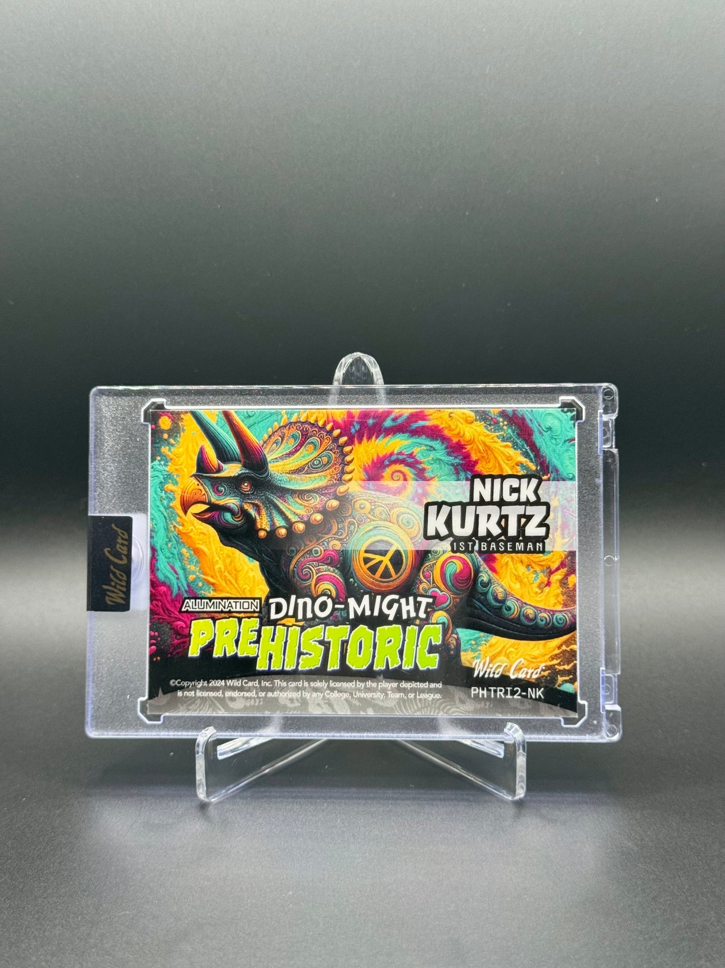 2024 Wild Card Alumination Baseball Nick Kurtz PRC #PHTRI2-NK Dino-Might Prehistoric /18 Raw Encased