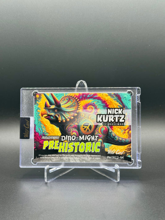 2024 Wild Card Alumination Baseball Nick Kurtz PRC #PHTRI2-NK Dino-Might Prehistoric /18 Raw Encased
