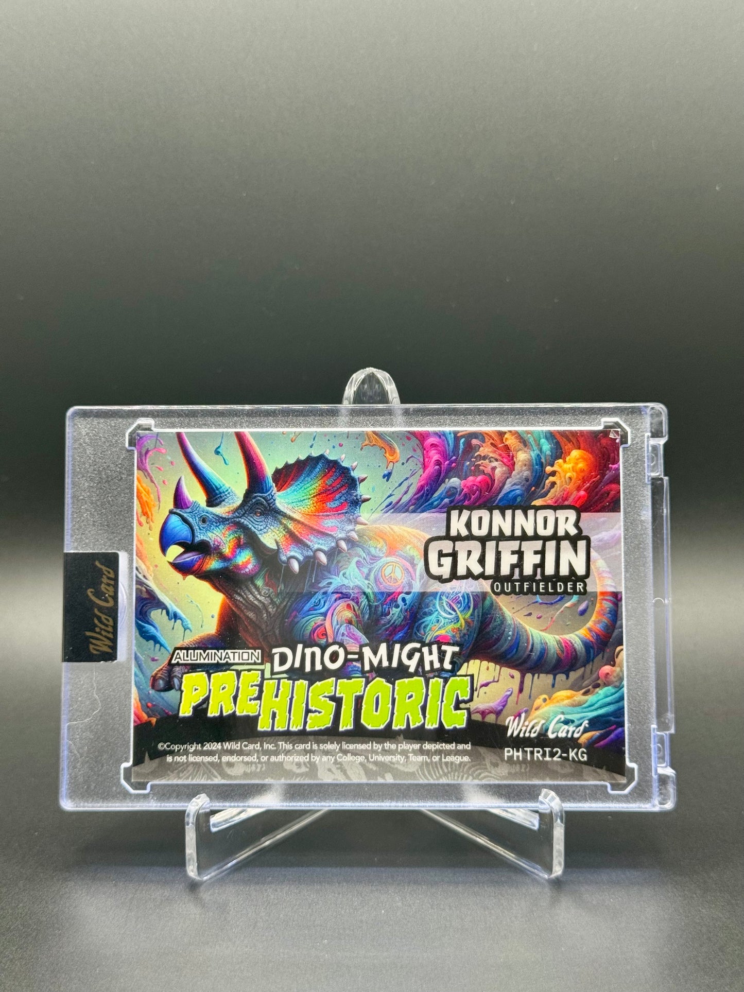 2024 Wild Card Alumination Baseball Konnor Griffin PRC #PHTRI2-KG Dino-Might Prehistoric /15 Raw Encased