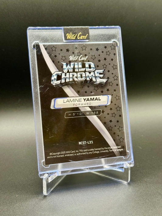 2026 Wild Card Wild Chrome Lamine Yamal RC #WCST-LY1 /15 Raw