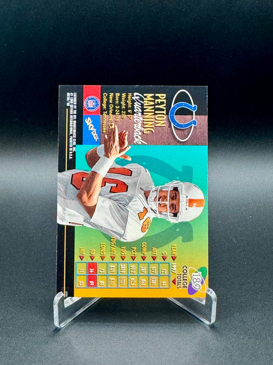 1998 Skybox Metal Universe Football Peyton Manning RC #189 Raw