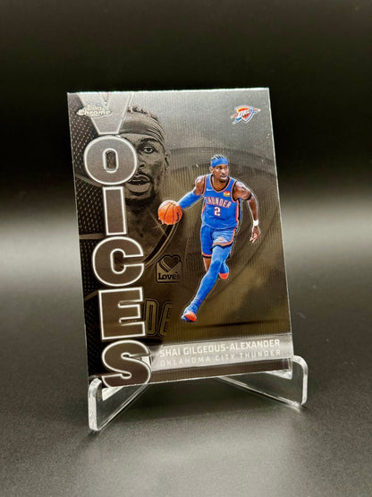 2025 Topps Chrome Basketball Shai Gilgeous-Alexander #VS-3 Voices Raw