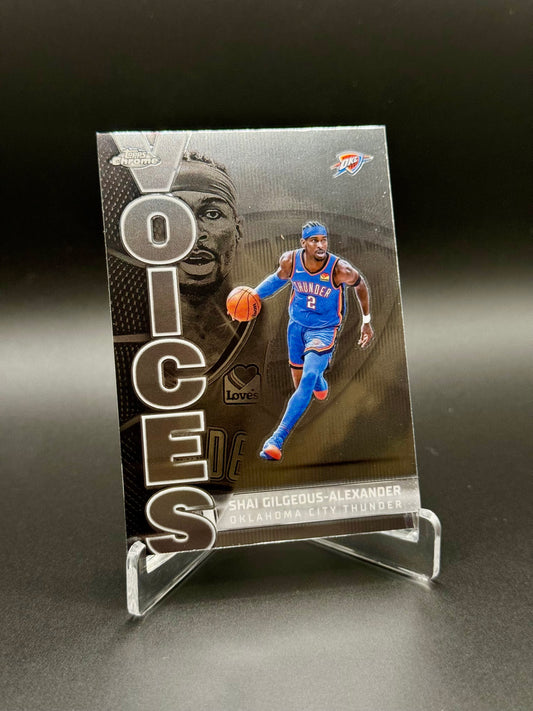 2025 Topps Chrome Basketball Shai Gilgeous-Alexander #VS-3 Voices Raw