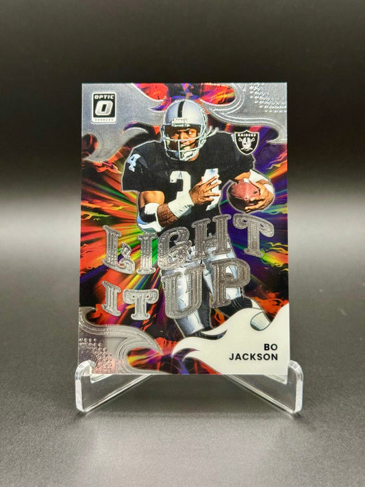 2025 Panini Donruss Optic Football Bo Jackson #19 Light It Up Raw