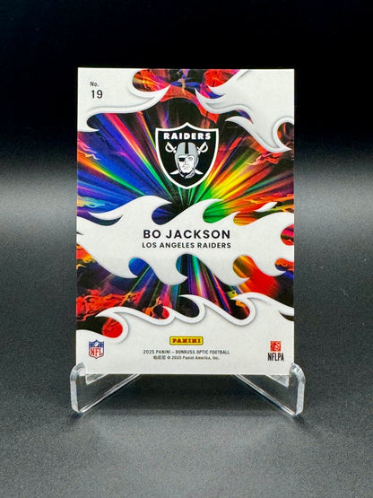 2025 Panini Donruss Optic Football Bo Jackson #19 Light It Up Raw