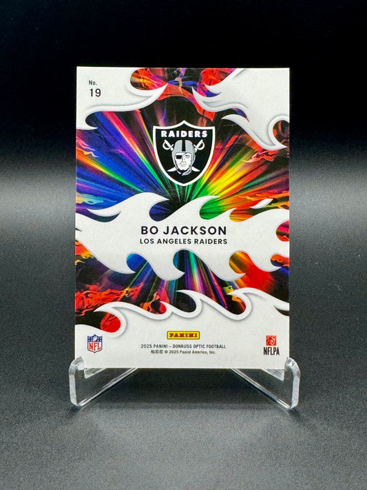 2025 Panini Donruss Optic Football Bo Jackson #19 Light It Up Raw