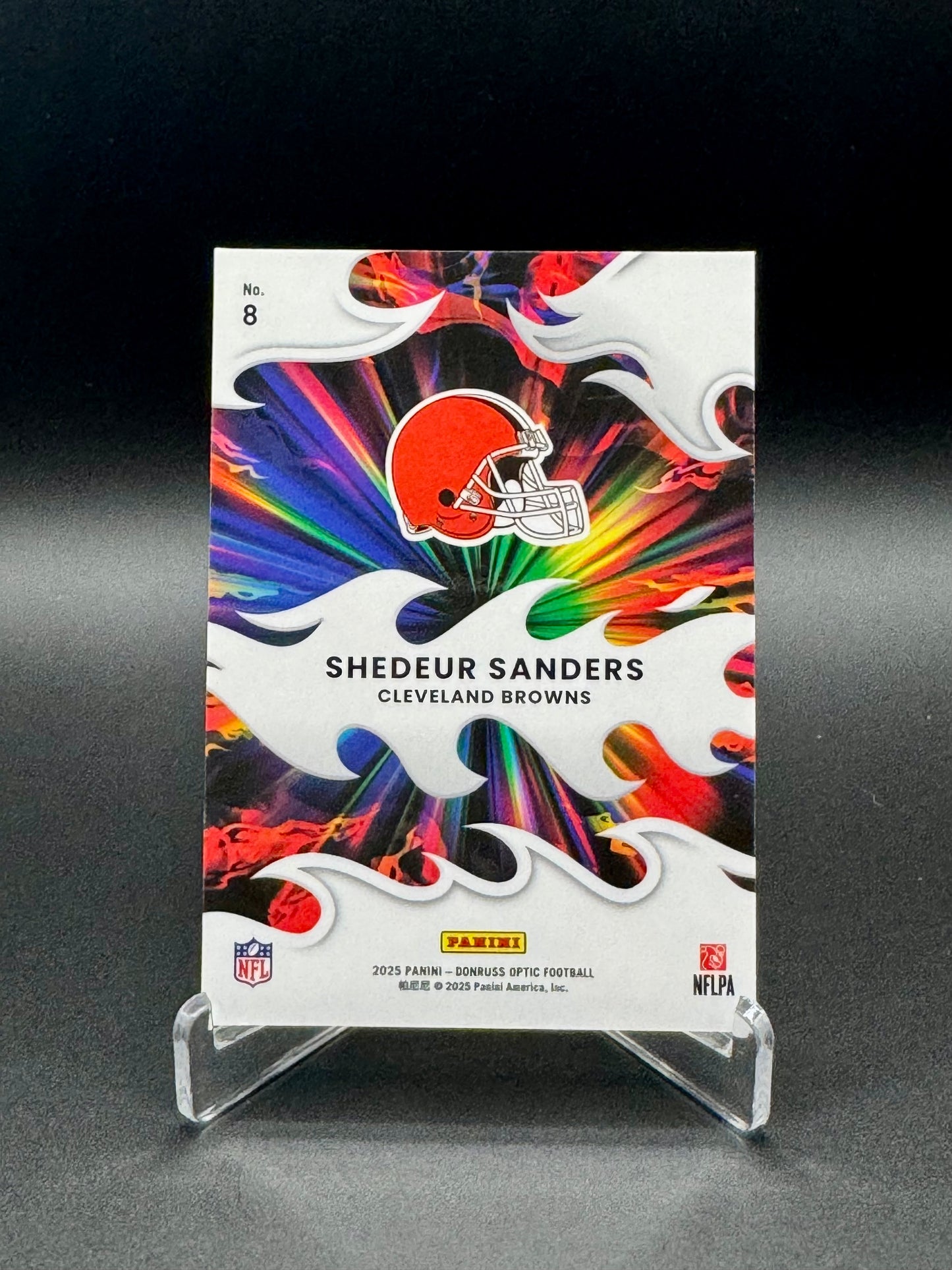 2025 Panini Donruss Optic Football Shedeur Sanders RC #8 Light It Up Raw