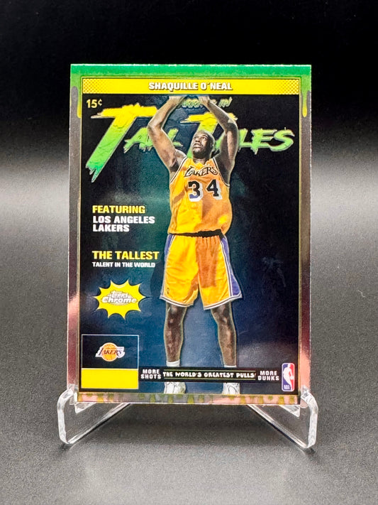 2025 Topps Chrome Basketball Shaquille O'Neal TT-11 Tall Tales Raw
