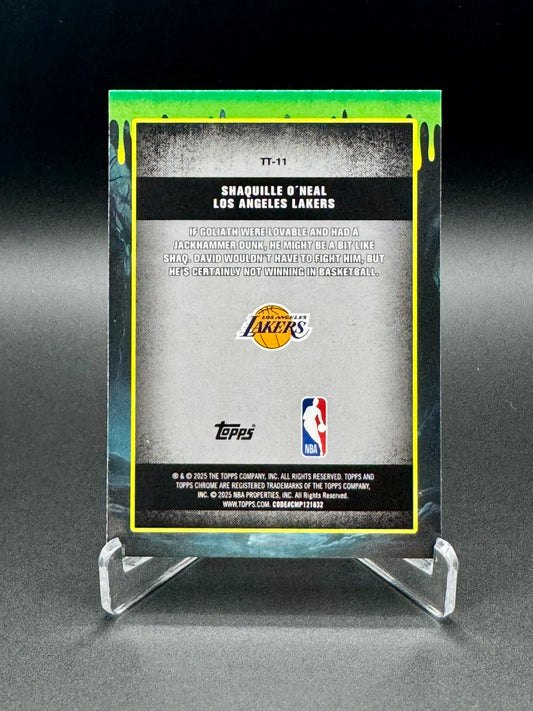 2025 Topps Chrome Basketball Shaquille O'Neal TT-11 Tall Tales Raw