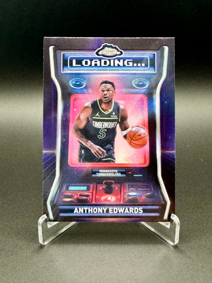 2025-2026 Topps Chrome Basketball Anthony Edwards LD-3 Loading Raw