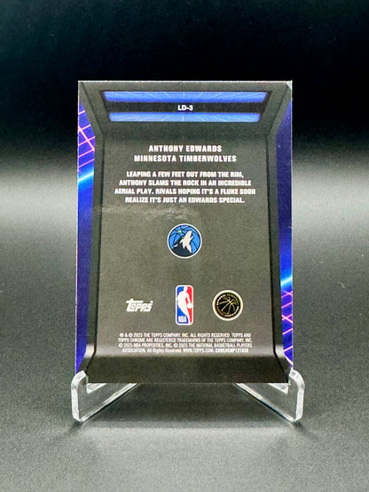 2025-2026 Topps Chrome Basketball Anthony Edwards LD-3 Loading Raw