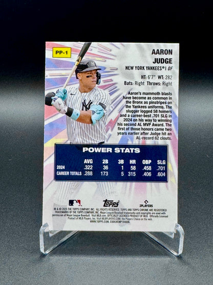2025 Topps Chrome Aaron Judge #PP-1 Power Players Raw