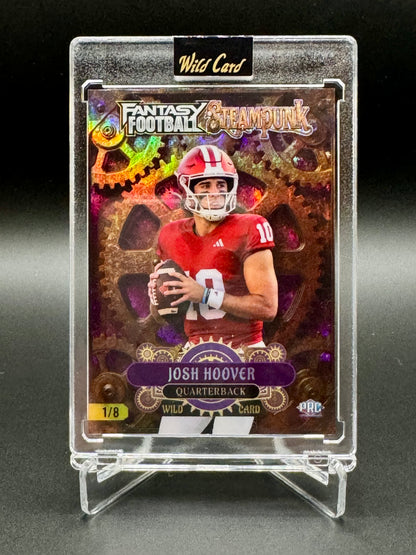 2026 Wild Card Fantasy Football Josh Hoover RC  #FSPPU05-JH Steampunk /8 Raw Encased