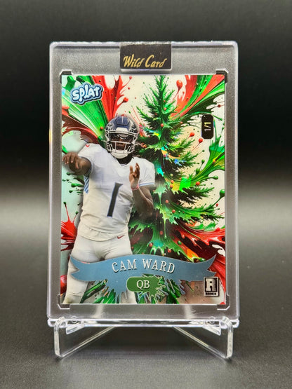 2025 Wild Card Splat Cam Ward RC #SCFCTc4-CW Holiday 1/1 Raw Encased