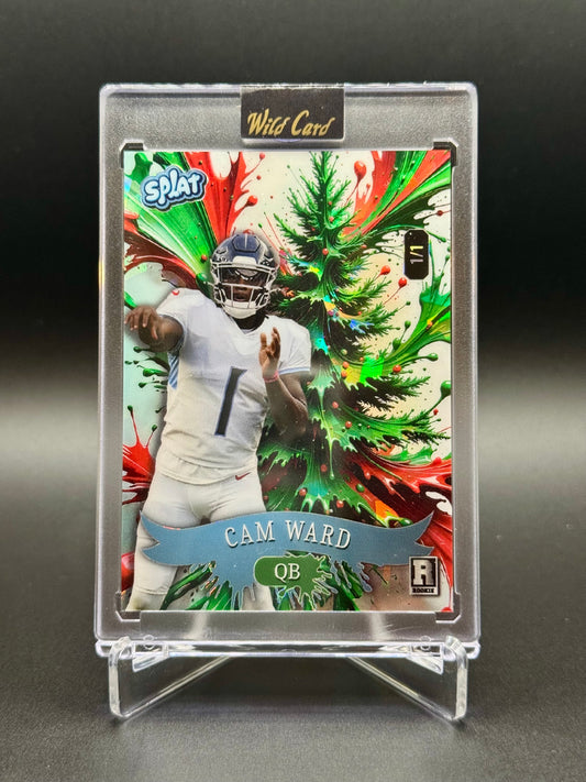 2025 Wild Card Splat Cam Ward RC #SCFCTc4-CW Holiday 1/1 Raw Encased