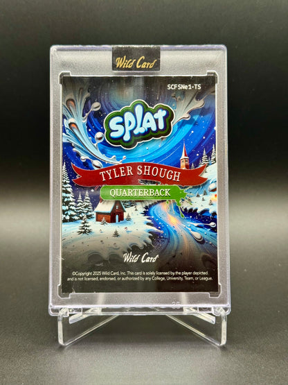 2025 Wild Card Splat Tyler Shough RC #SCFSNe1-TS Holiday /5 Raw Encased