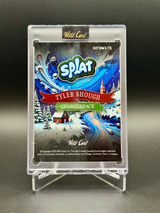 2025 Wild Card Splat Tyler Shough RC #SCFSNe1-TS Holiday /5 Raw Encased