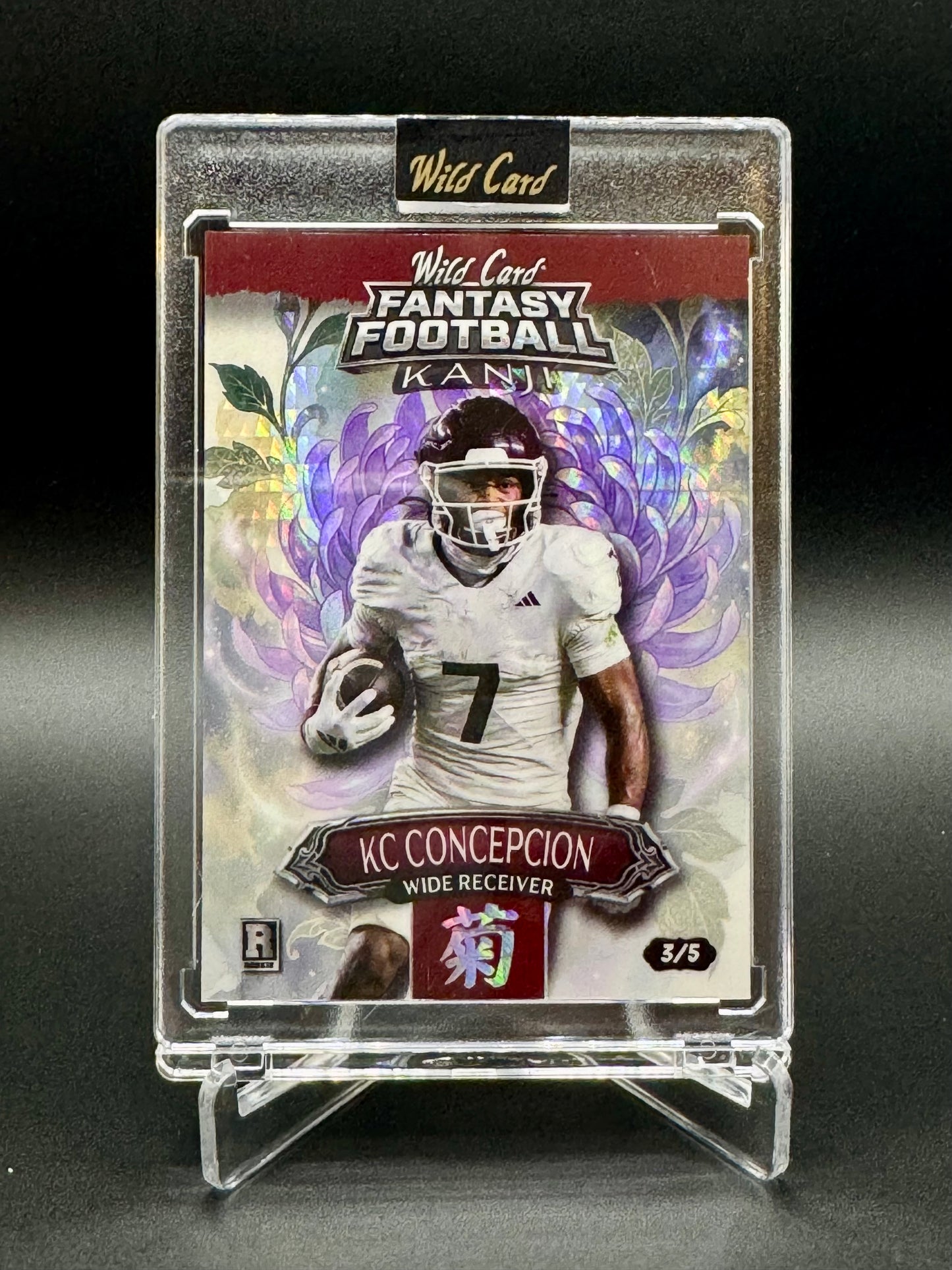 2026 Wild Card Fantasy Football KC Concepcion RC #FMKFPU2-KC Kanji /5 Raw Select