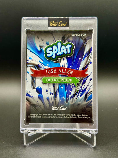 2025 Wild Card Splat Josh Allen #SCFCCa1-JA Holiday 4/5 Raw Encased