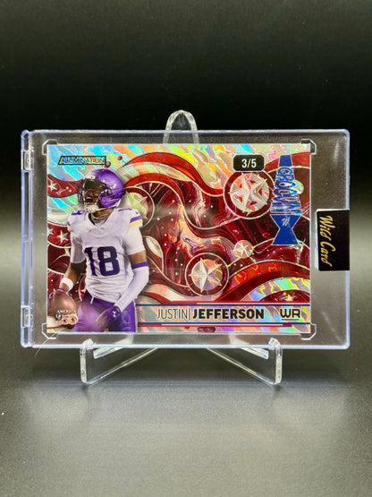 2026 Wild Card Alumination Justin Jefferson #AG-JJ Groovin' 3/5 Raw Encased