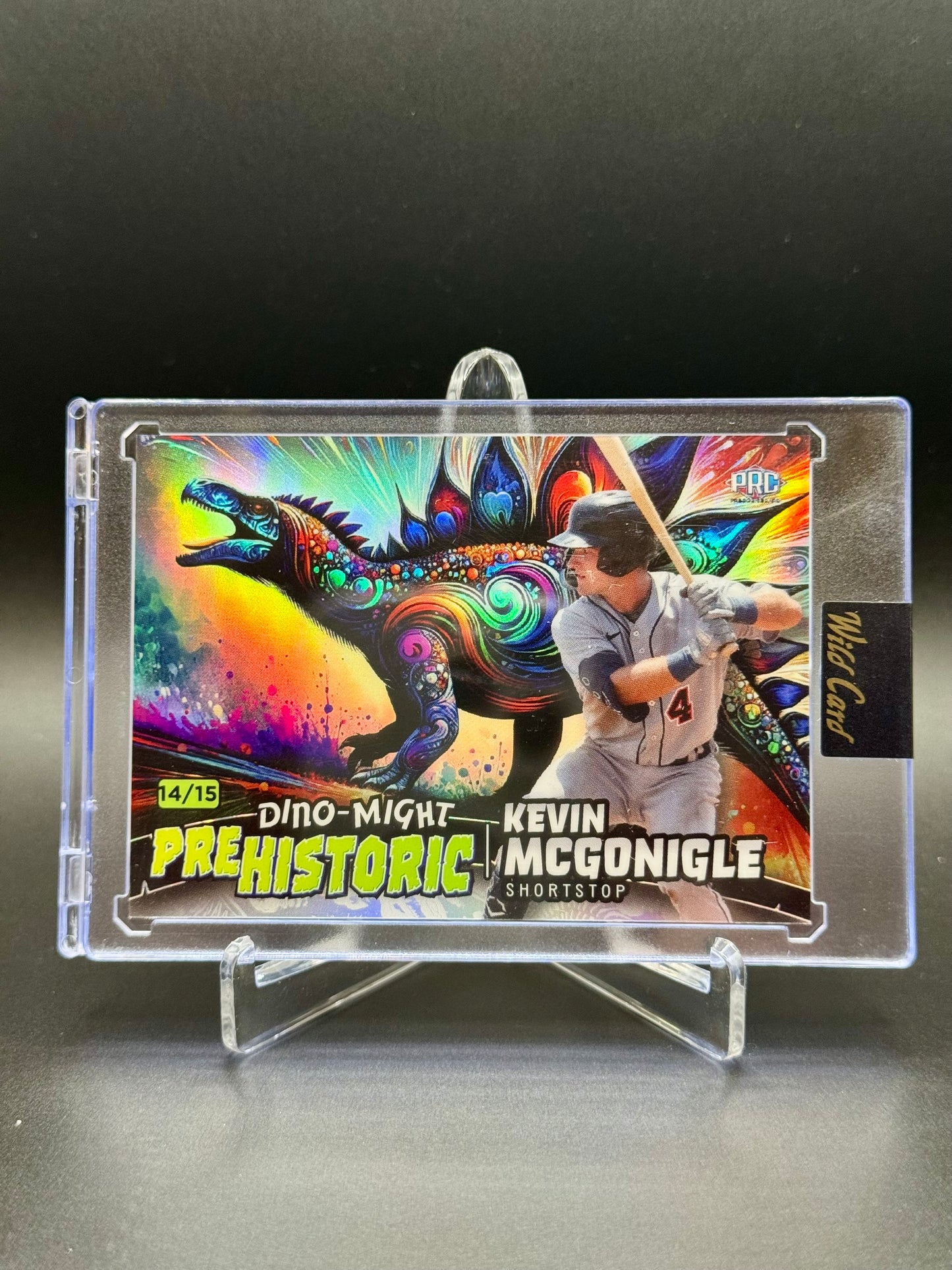 2024 Wild Card Alumination Kevin McGonigle #PHSTG2-KM Dino-Might Prehistoric /15 Raw Encased