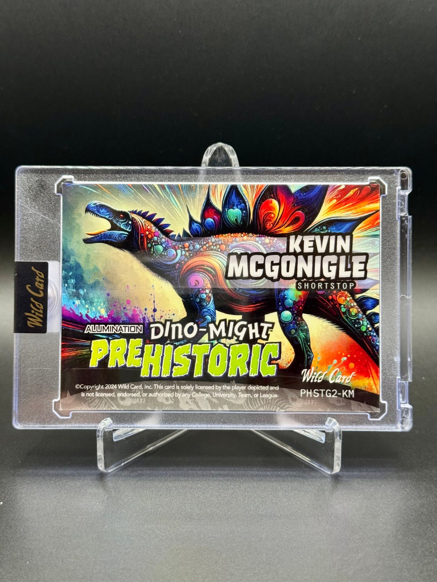 2024 Wild Card Alumination Kevin McGonigle #PHSTG2-KM Dino-Might Prehistoric /15 Raw Encased