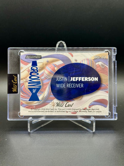 2026 Wild Card Alumination Justin Jefferson #AG-JJ Groovin' /4 Raw Encased
