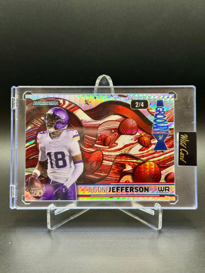 2026 Wild Card Alumination Groovin' Justin Jefferson #AG-JJ Groovin' /4 Raw Encased
