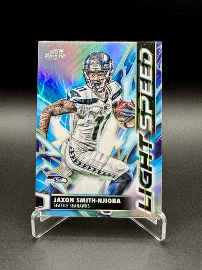 2025 Topps Chrome Football Jaxon Smith-Njigba #LS-34 Light Speed Raw