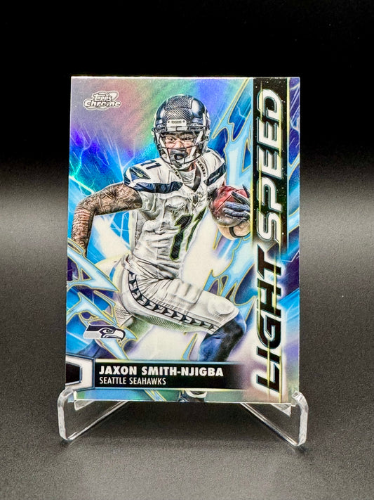 2025 Topps Chrome Football Jaxon Smith-Njigba #LS-34 Light Speed Raw