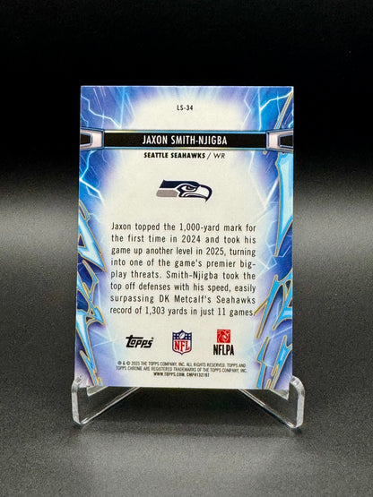 2025 Topps Chrome Football Jaxon Smith-Njigba #LS-34 Light Speed Raw