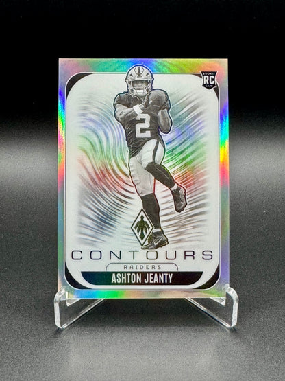 2025 Panini Phoenix Football Ashton Jeanty RC #17 Contours Raw