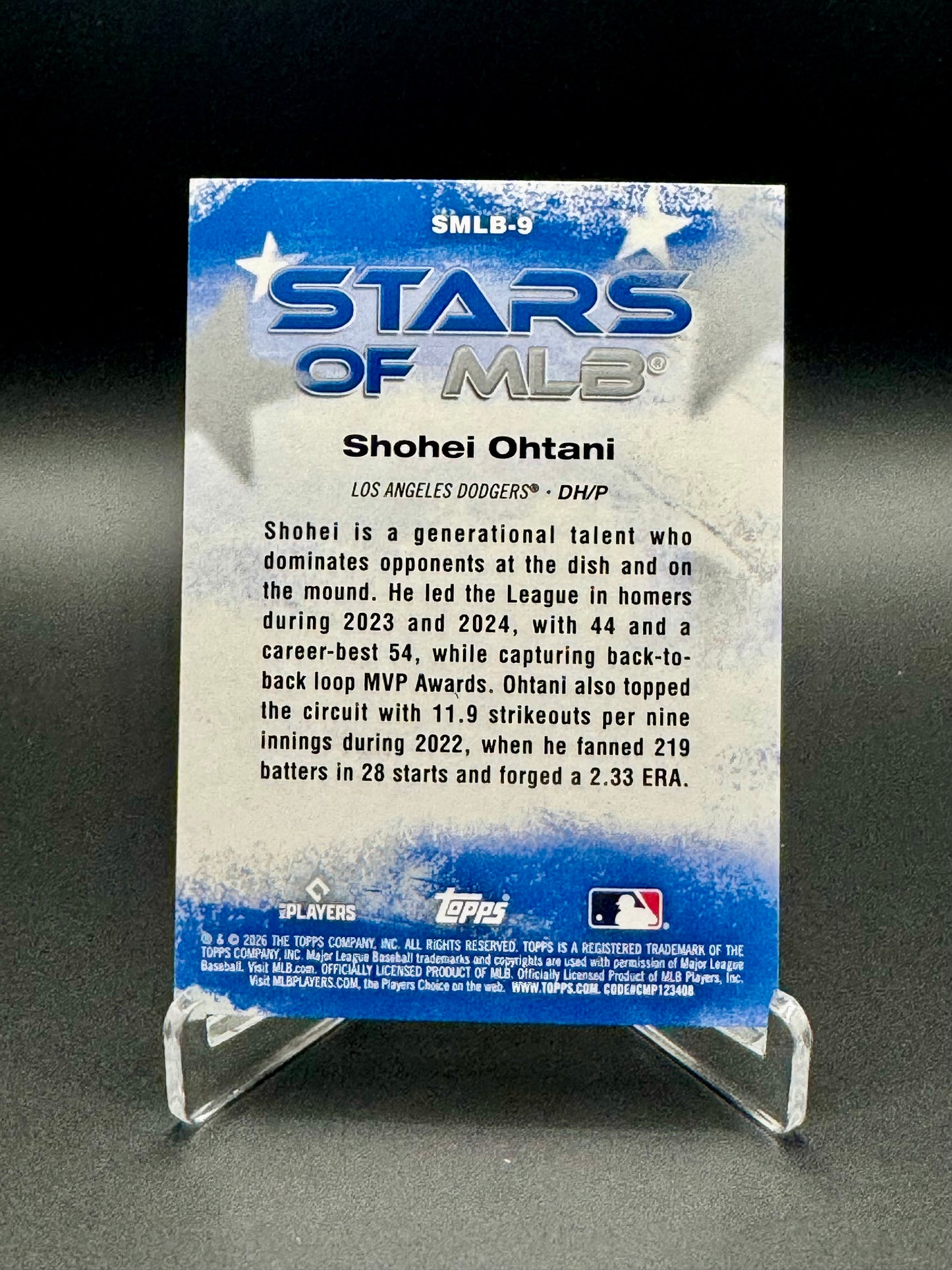 2026 Topps Baseball Shohei Ohtani #SMLB-9 Stars of MLB Raw