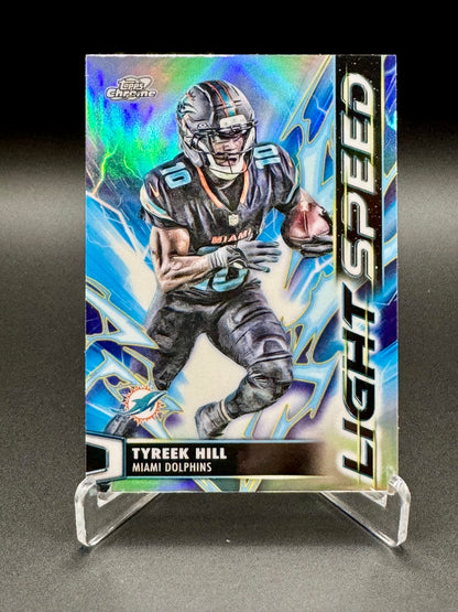 2025 Topps Chrome Football Tyreek Hill #LS-30 Light Speed Raw