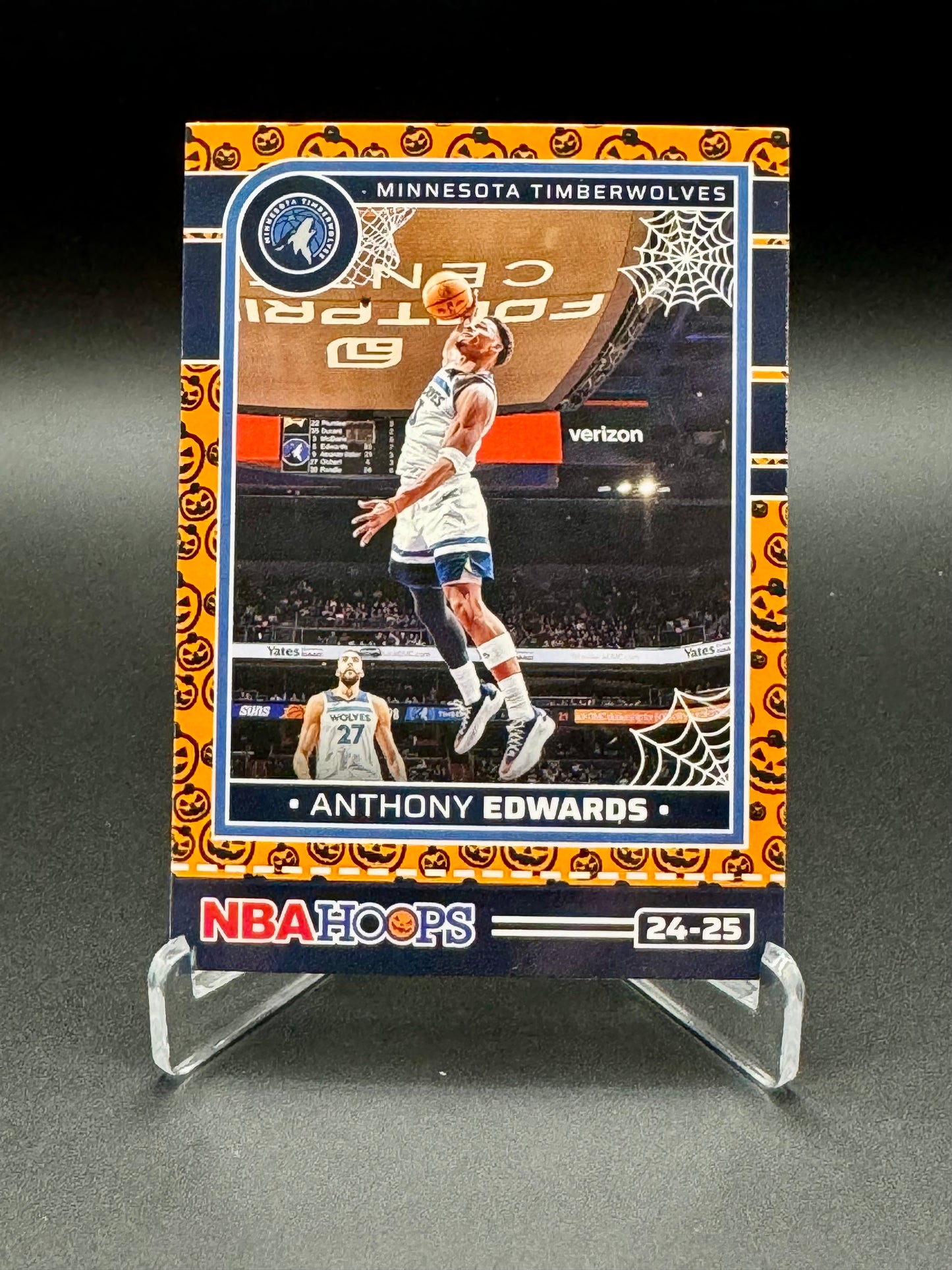 2024-25 Panini NBA Hoops Anthony Edwards #137 Haunted Hoops Raw