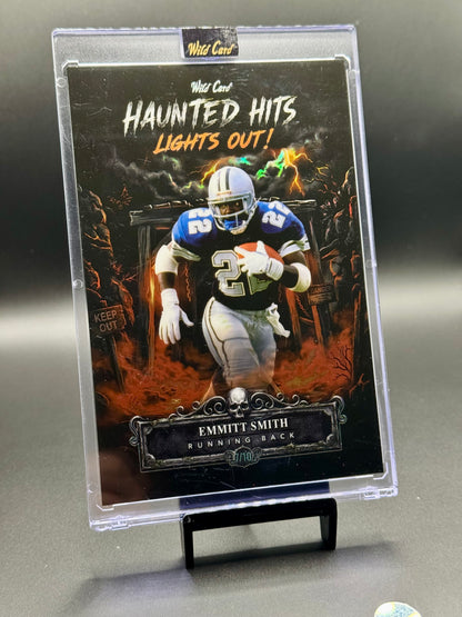 2026 Wild Card Haunted Hits Emmitt Smith #HHL02-ES Lights Out! Mammoth /10 Encased