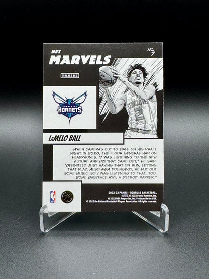 2022-23 Panini Donruss Basketball LaMelo Ball #7 Net Marvels Raw