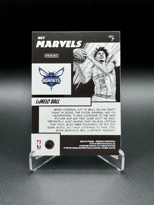2022-23 Panini Donruss Basketball LaMelo Ball #7 Net Marvels Raw
