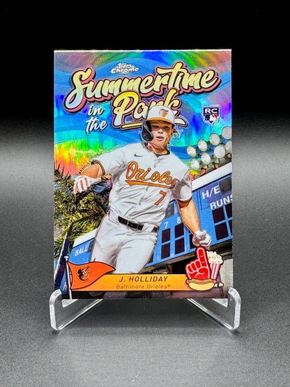 2024 Topps Chrome Jackson Holliday RC #SITP-8 Summertime in the Park Raw