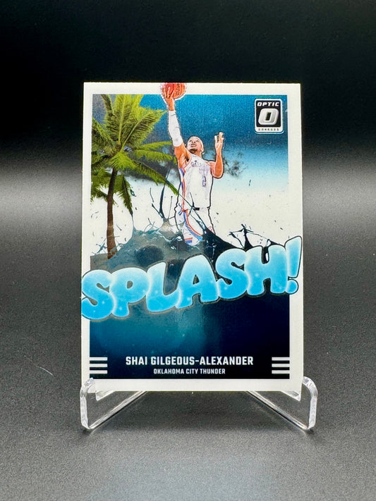 2024-25 Panini Donruss Optic Shai Gilgeous-Alexander Splash #6 card front, Oklahoma City Thunder