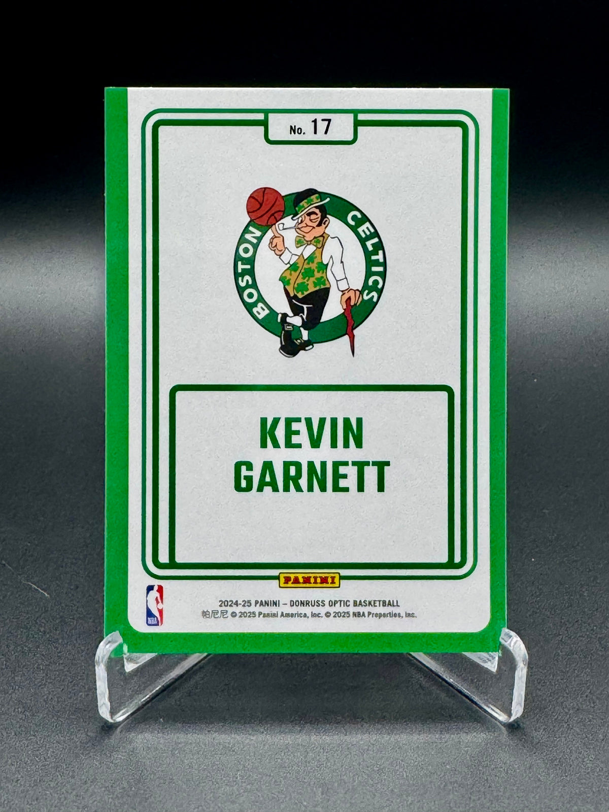 2024-25 Panini Donruss Optic Kevin Garnett #17 Winner Stays Raw
