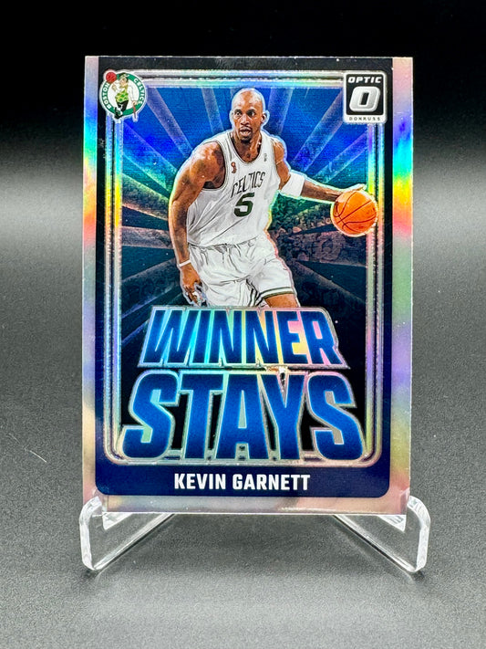 2024-25 Panini Donruss Optic Kevin Garnett #17 Winner Stays Holo Raw