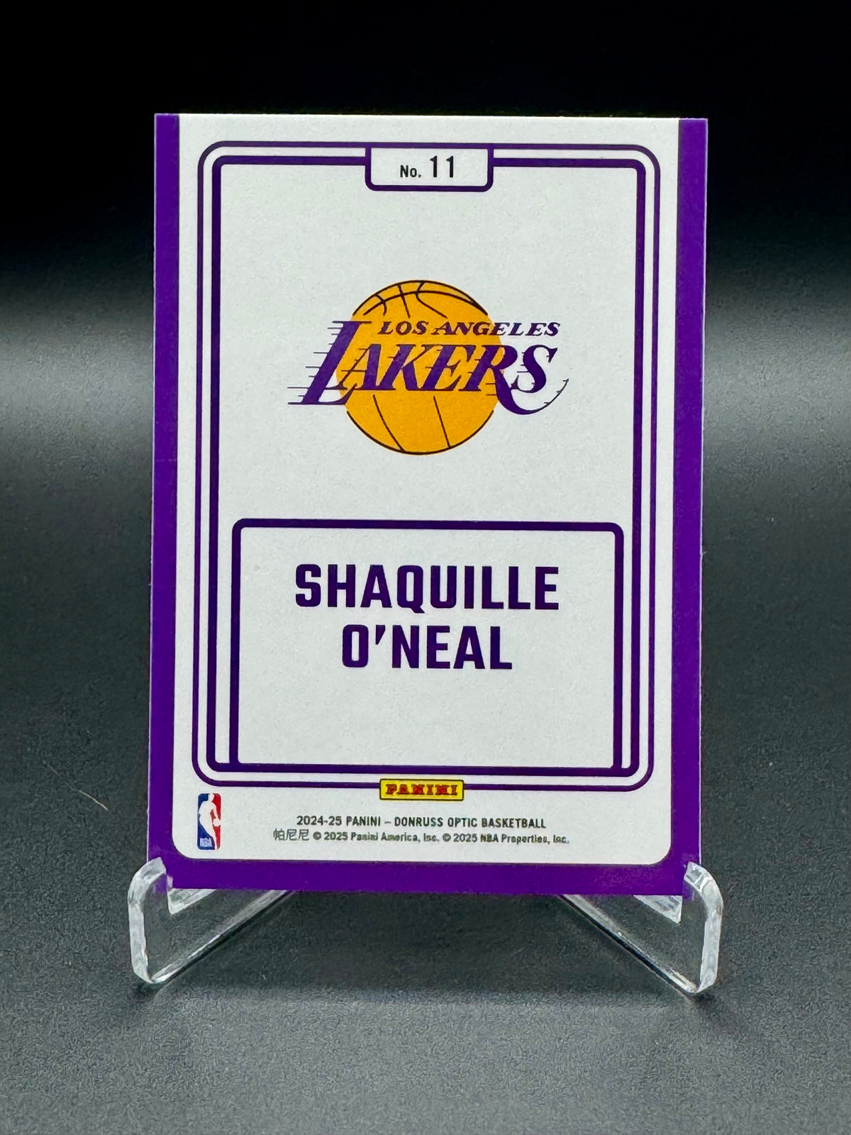 2024-25 Panini Donruss Optic Shaquille O'Neal #11 Winner Stays Raw