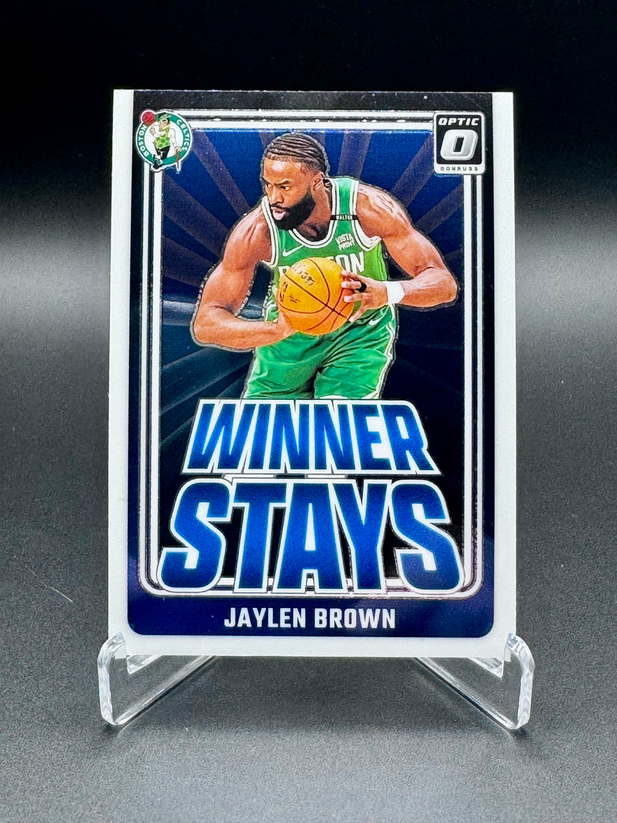 2024-25 Panini Donruss Optic Jaylen Brown #7 Winner Stays Raw